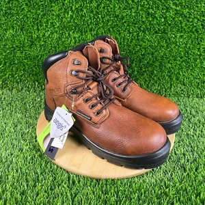 S Fellas Mens Poseidon Comp Toe Brown Leather Work Boot Size 9.5 NIB - Picture 1 of 9