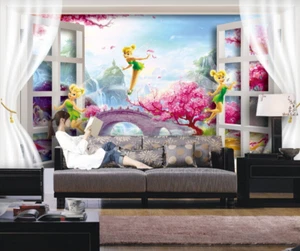 3D Flower Fairy Pink Tree 4679 Wallpaper Mural Paper Wall Print Wallpaper Murals - Picture 1 of 5