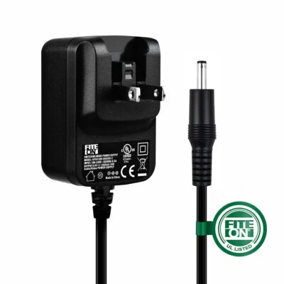UL 5ft AC/DC Adapter for iCOM BC-110A AEC-4112D Class 2 Transformer Power Cord - Image 1 of 4