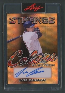 2024 Leaf Electrum Jose Conseco #SC-JC1 Strange Colors Auto Bronze /15 - Picture 1 of 2
