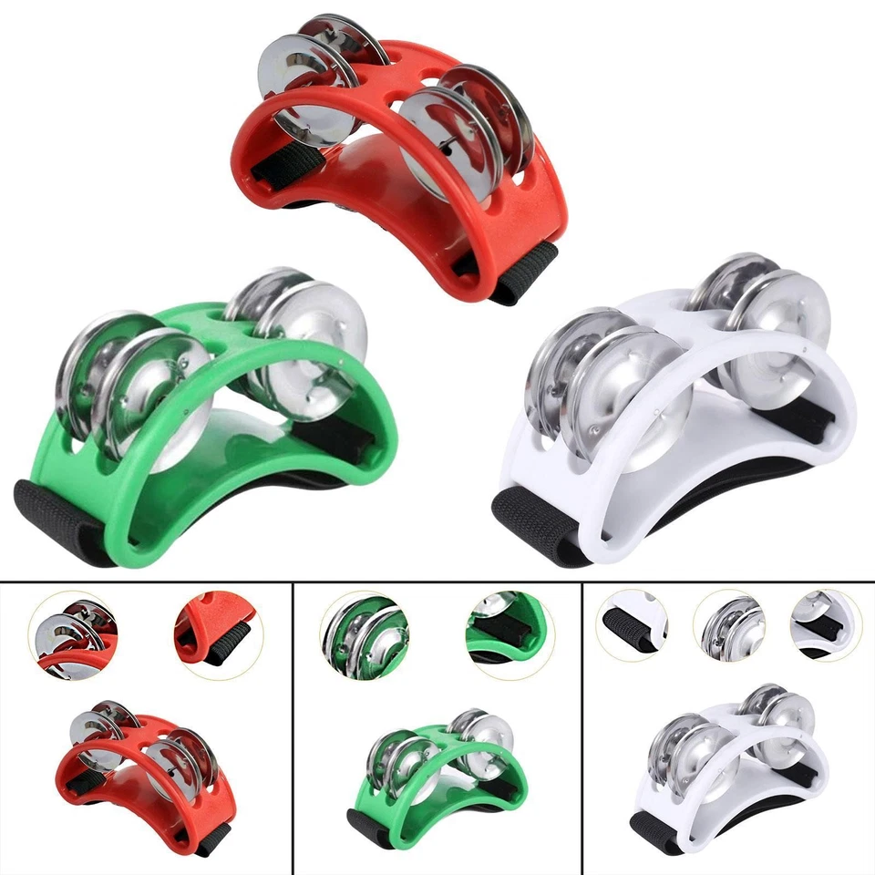 Fuß-Tamburin, Fuß-Shaker, Fußtrommel für Schlagzeug, Gitarre, Konzerte, - Image 1 of 1