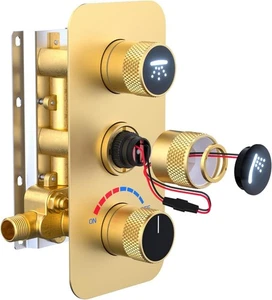 Enga 2 Way Shower Diverter, Dual Functions Shower Mixing Valve Kit - Picture 1 of 9