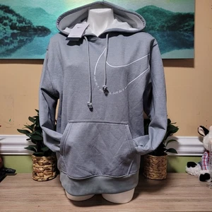 NIKE Therma Fit Oversized Gray Hoodie Women S NWT - Picture 1 of 11