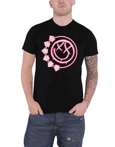 Camiseta Blink 182 Six Arrow Smile Band Logo nueva oficial para hombre negra - Imagen 1 de 5