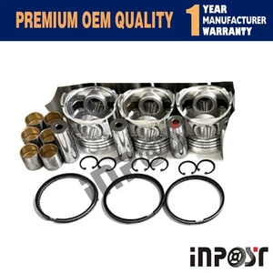 3 set TD42 TD42T STD Piston with ring for Nissan +pin bushing - Picture 1 of 4