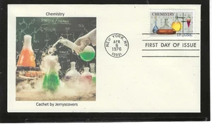 CHEMISRTY FDC 1976 NEW YORK, NY JERRY'S COVER ONLY 1 MADE - Bild 1 von 1