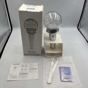 AESPA OFFICIAL LIGHT STICK with Strap+Photo Card Tested Open Box - Picture 1 of 13