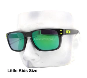 Oakley Youth Fit Sunglasses OJ9014-0150 Holbrook XXS Black Prizm Jade Kids Size - Picture 1 of 9