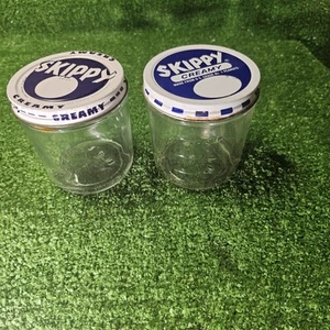 VTG Ball Small 1-1/3 Cup Glass Jar Skippy Creamy Peanut Butter W/ Lid Best Foods - Picture 1 of 12