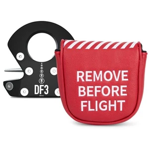 Golf Mallet Putter Cover Headcover, Remove Before Flight Magnetverschluss Pre... - Bild 1 von 9