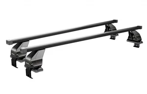 Portaequipajes Menabo bastidor barras transversales negro Jaguar XF (X250) 4 puertas 2008-2015 - Imagen 1 de 9