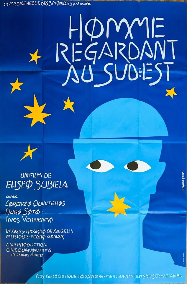 Affiche cinéma HOMME REGARDANT AU SUD EST 80x120cm Poster / Eliseo Subiela - Photo 1/1