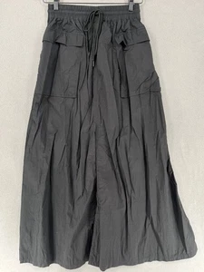 Camilla & Marc Skirt Womens 8 Black Elastic Drawstring Pockets Cargo Maxi - Foto 1 di 12