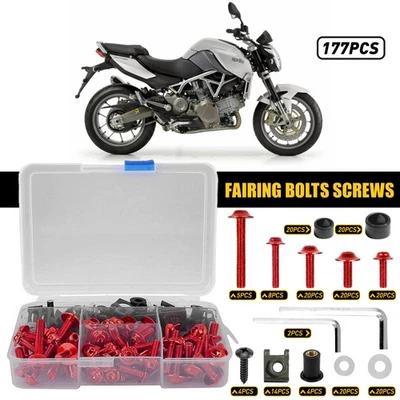 CNC Fairing Complete Fit Bolts Kawasaki Ninja Screws Bodywork Red Fastener USA - Image 1 of 4