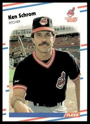 1988 Fleer Ken Schrom Cleveland Indians #614 - Image 1 of 2
