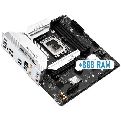 Motherboard M-ATX B760M DDR4 8GB RAM 12 13 Gen I3 I5 I7 I9 Gaming Pcie 4.0 PC - Image 1 of 4