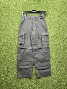 Boy Scouts of America Convertible Uniform Pants Youth 8 Green Zip Off Outdoor - Picture 1 of 9