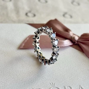 Pandora S925 ALE - Herz CZ Ring - Größe 58 - Bild 1 von 6