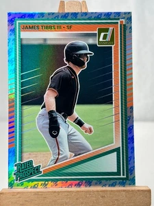 2025 Panini Donruss - Rated Prospects James Tibbs III #187 Rockets (RC) - Bild 1 von 2