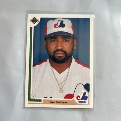 1991 Upper Deck Baseball Card Ivan Calderon Montreal Expos #786 MLB NMT - Image 1 of 2