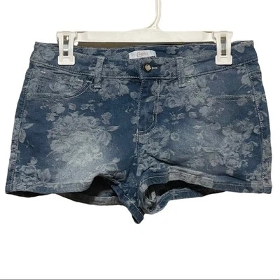 Candie's White Floral Denim Shorts - Image 1 of 4