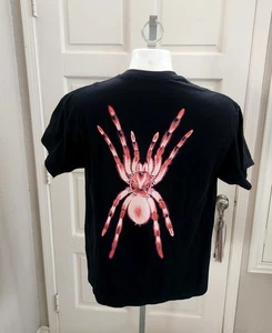 Peso Pluma Doble P Spider Tour Official Merch Black Tee men's Unisex SZ Large - Picture 1 of 7