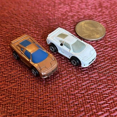 Micro Machines Loose Lot LineUp REPAINT PAIR BUGATTI EB110 1994 25gg - Image 1 of 4