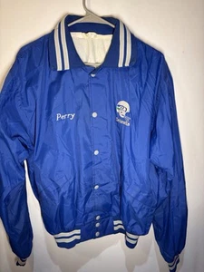 Vintage Lined Nylon Seattle Seahawks Jacket Mens Size L HELMET PATCH ROD PERRY - Picture 1 of 4
