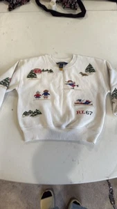Polo Ralph Lauren Children's Sueter Embroidery On The Front And Back - Picture 1 of 5