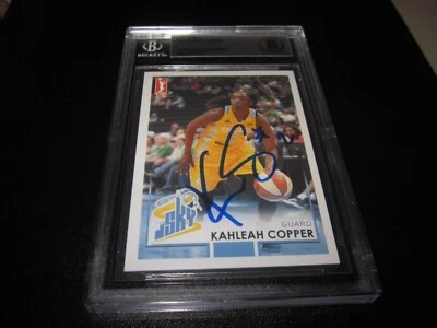 KAHLEAH COPPER SIGNED AUTOGRAPH 2017 RITTENHOUSE WNBA CARD SP-BECKETT SLAB COA - Image 1 of 3