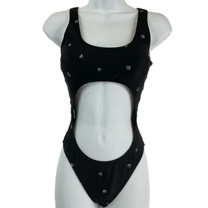 Volcom Swimsuit Women's S Black Nothing More Cut-Out Front Monokini $99 Nwt - Picture 1 of 12