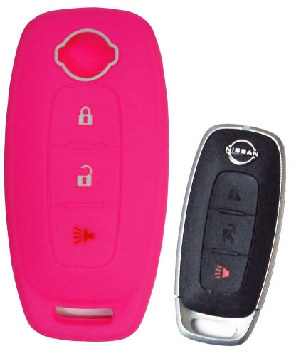 Capa de borracha chaveiro de entrada sem chave para 2025 2024 Nissan Remote Kicks Rogue - Imagem 1 de 1