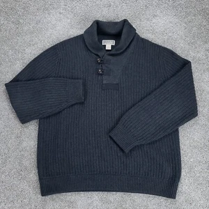 Duluth Trading Pullover Herren Large grau Baumwolle Wolle Schalkragen Infanterie Pullover - Bild 1 von 11