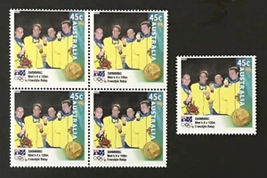 Australia - Juegos Olímpicos 2000 - Natación - Bloque de 4 más individuales - MNH (C) - Imagen 1 de 1