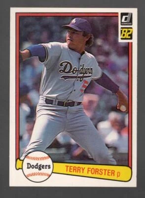 1982 Donruss Terry Forster Los Angeles Dodgers #362 Near Mint or Better - Image 1 of 2