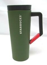 Starbucks 16 oz Coffee Stainless Steel Green Insulated Travel Tumbler w/ Clip