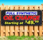 Full Synthetic Oil Change Advertising Vinyl Banner Flag Sign Many Sizes Service