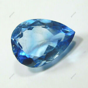 7.85 CARAT A++ Natural Aquamarine Loose Gemstone Rare  Blue Pear Shape certified