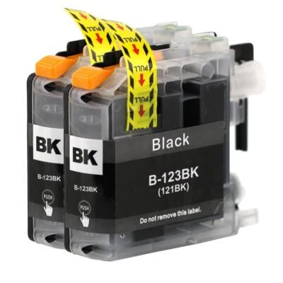 2 Black Ink Cartridges for use with Brother DCP-J152W, MFC-J4510DW, MFC-J6520DW - Image 1 of 4