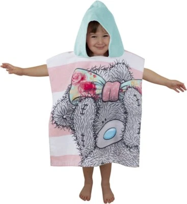 Girls Toddlers TATTY TED Kids Character Hooded Poncho Bath Beach Swimming Towel - Image 1 of 2