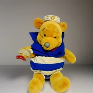 Winnie the Pooh Bear Plush Vintage Disney 14" Nautical Stuffed Sailor Boat - Picture 1 of 5