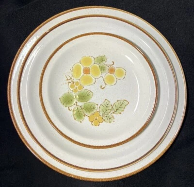 Stoneybrook International China Wildflower Pattern Floral Plates Set of 9 Japan - Image 1 of 4