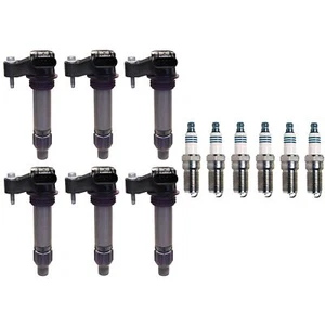 Denso 6 Ignition Coils & 6 Iridium Power Spark Plugs 0.044 Kit For GM 3.0 3.6 V6 - Picture 1 of 1