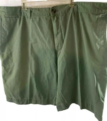 Pantalones cortos chinos Merona para hombre talla 46 verde frente plano 100 % algodón Foto 1 de 2