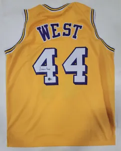 Jerry West Signed Los Angeles Lakers Jersey (BAS) Everything Sewn On! XL - Picture 1 of 3