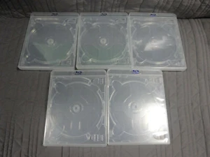 5x CLEAR VIVA ELITE Triple 3 Disc Cases - New Blu-Ray Logo Media DVD PS3 Storage - Picture 1 of 7