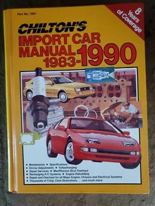 Chilton's Import Car Manual 1983-1990 Clean looks Never Used*****Pre-owned***** - Bild 1 von 5