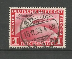 Germany 1933 Zeppelin Mi 496 Chicagofahrt Stettin - Picture 1 of 1