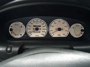 For Fiat Brava 1995-2001 Polished aluminum rings for the instrument cluster 4pcs - Picture 1 of 6