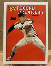 1988 Topps Baseball 87 Record Breakers Nolan Ryan